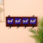 Вешалка «Караван. Лошади», 22?4?12 см, 4 крючка, дерево, МИКС