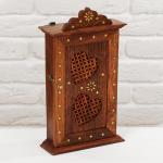 Ключница «Резные сердечки», 28?16?6 см, дерево