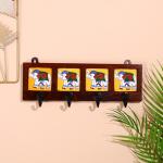 Вешалка «Караван. Слоны», 22?4?12 см, 4 крючка, дерево, МИКС