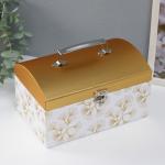 Набор шкатулок для украшений «Сундук. Узор золотом», картон, 3 шт.