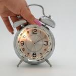 Будильник «Форган», дискретный ход, 17?11 см, от батарейки АА, серебро