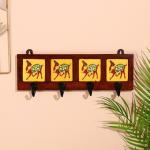 Вешалка «Караван», верблюды, 22?4?12 см, 4 крючка, дерево, МИКС