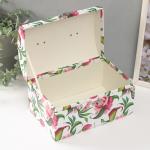 Набор шкатулок для украшений «Сундук. Яркие цветы», картон, 3 шт.