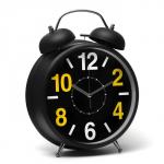 Будильник «Циферки», дискретный ход, d=20 см, 30?23 см, от батареек АА?2