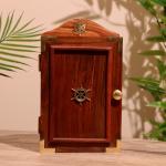 Ключница «Штурвал», 18?9?30 см, дерево шишам