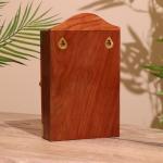 Ключница «Штурвал», 18?9?30 см, дерево шишам