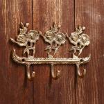 Ключница «Элегия», 18.5?12.5?3 см, латунь