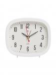 Будильник-часы настольные «Классика», 12.5?10.5 см, от батарейки АА, белый