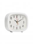 Будильник-часы настольные «Классика», 12.5?10.5 см, от батарейки АА, белый