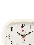 Будильник-часы настольные «Классика», 12.5?10.5 см, от батарейки АА, белый