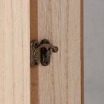 Ключница настенная «Отпечаток листьев. Ключи и сердце», дерево, 6 крючков, чёрный, 6.5?20?26.5 см