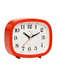 Будильник-часы настольные «Классика», дискретный ход, 12.5?10.5 см, от батарейки АА, красный