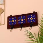 Вешалка «Узоры», 3 крючка, дерево