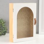 Ключница настенная «Витражное окно», дерево, 6 крючков, 20?7?28 см