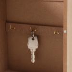 Ключница настенная «Геометрический узор», дерево, 6 крючков, 6.5?20?25.5 см