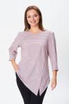 Блуза Modema 769/2 розово-серая полоска