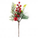 "Blumentag" VDF-125 Веточка хвойная с ягодами 3 х 1 шт. 26 см 01