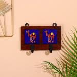 Вешалка настенная «Верблюды», 12?4?10 см, 2 крючка, дерево, МИКС