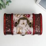 Набор шкатулок для украшений «Сундучок. Розы и марки», дерево, 2 шт., состаренная