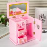 Музыкальная шкатулка «Розовый шкафчик с сюрпризами», пластик, 18?18?12 см