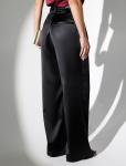 Брюки палаццо широкие из струящегося сатина