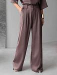Брюки палаццо широкие из струящегося сатина