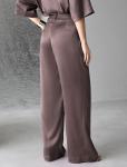 Брюки палаццо широкие из струящегося сатина