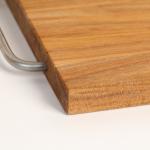 Набор досок разделочных Дарим Красиво «Прямоугольник», 3 шт., металлическая ручка, подставка, 39?23?2 см, 33?20?1.8 см, 28?18 см, дерево