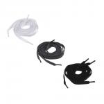 Шнурки для обуви без завязывания с фиксатором 2шт, длина 100см, ширина 8мм, 3 цвета