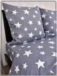 Постельное белье Шуйская бязь Звезды на сером 9955-2