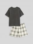 Набор детский для девочек ((1)футболка и (2)шорты) Svati графитовый