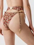 Трусы в наборе с поясом для чулок Bless леопардовый принт