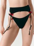 Трусы в наборе с поясом для чулок Bless черный