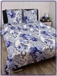 Постельное белье Шуйская бязь Орнамент синий 21465-1