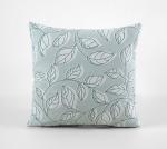 Легкий лепесток 2 зел подушка декор 40*40 из рогожки 903