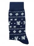 Носки НГ р.37-44 "Happy NY" Узор Олени