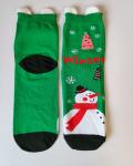 Носки НГ р.35-40 "New Year's magic" Снеговик