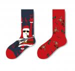Носки НГ р.35-40 "Two Side Christmas" Санта и Олени