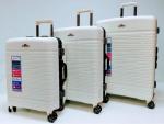 Комплект из 3-х чемоданов полипропилен алюминий