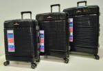 Комплект из 3-х чемоданов полипропилен алюминий