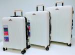 Комплект из 3-х чемоданов полипропилен алюминий