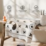 Полотенце махровое «Этель.Тигруля», 70?130 см, хлопок 100%, чёрно-белое