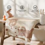 Полотенце детское махровое «Этель. Тигрята в цирке», 50?90 см, хлопок 100%, бежевое