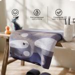 Полотенце детское махровое «Этель» Hello, 50?90 см, хлопок 100%, синее