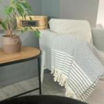 Плед Naturel 170х220см, светло-серый