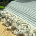 Плед Naturel 170х220см, светло-серый