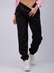 Джоггеры "Мистерия 8" чёрные, футер 3-х нитка начес