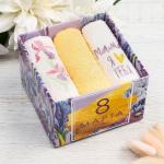 Набор полотенец «Мама» 30?30 см-3 шт., 100% хлопок 340 г/м?