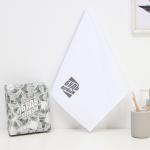 Полотенце махровое «Этель. Будь первым», 35?50±5 см, хлопок 100%, белое