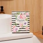 Салфетки махровые «Этель. Счастье это ты», 5 шт., 30?30 см, хлопок 100%, зелёные/розовые